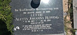 RUPPING Lettie Aletta Johanna 1927-2014