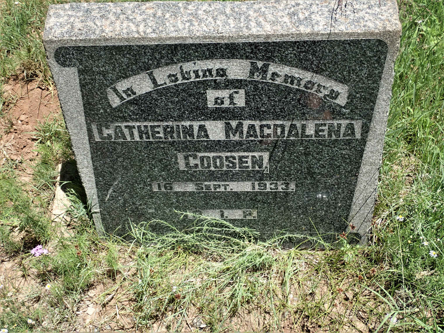 GOOSEN Catherina Magdalena -1933