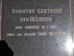 HEERDEN Gottlieb Christian, van 1894-1934 & Dorothy Gertrude ANDERSON 1900-1982