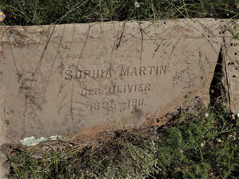 MARTIN Sophia nee OLIVIER 1825-1911