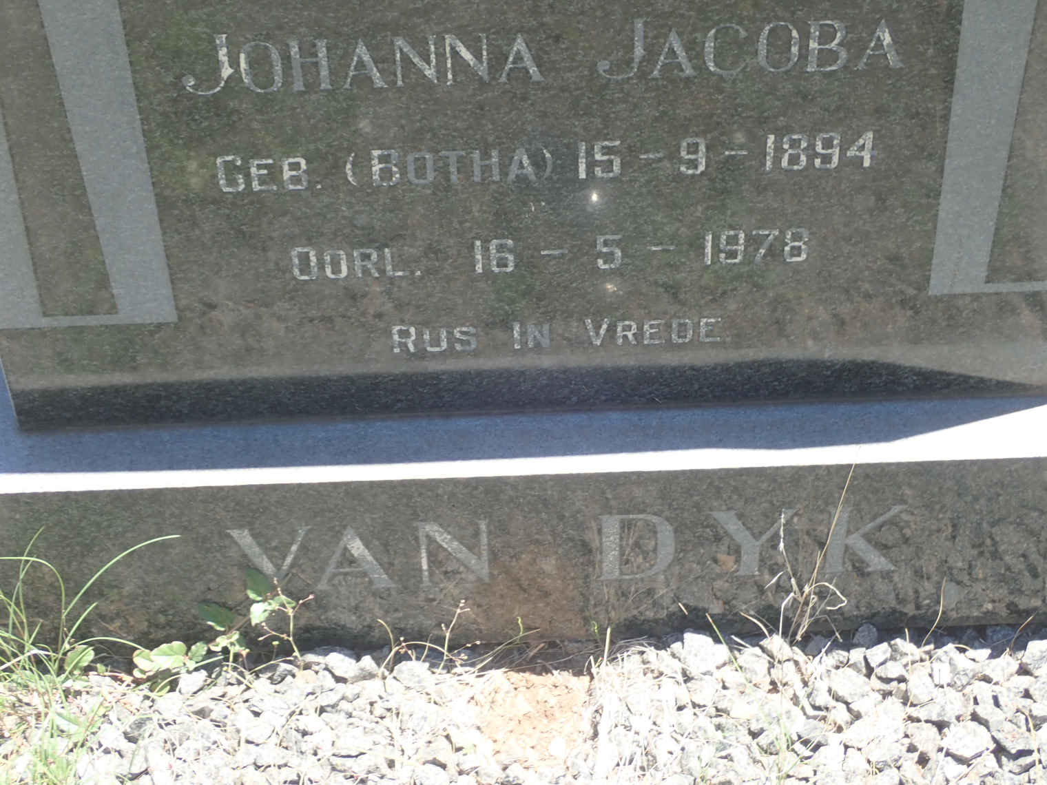 DYK Johanna Jacoba, van 1894-1978