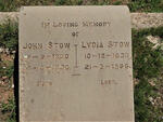 STOW John 1880-1920 & Lydia 1828-1886