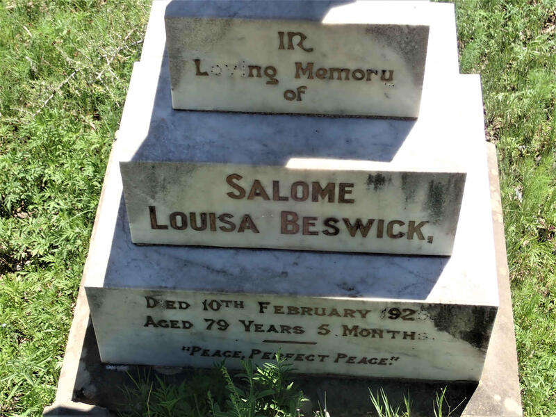 BESWICK Salome Louisa -1925