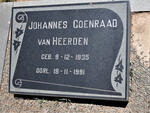 HEERDEN Johannes Coenraad, van 1935-1991