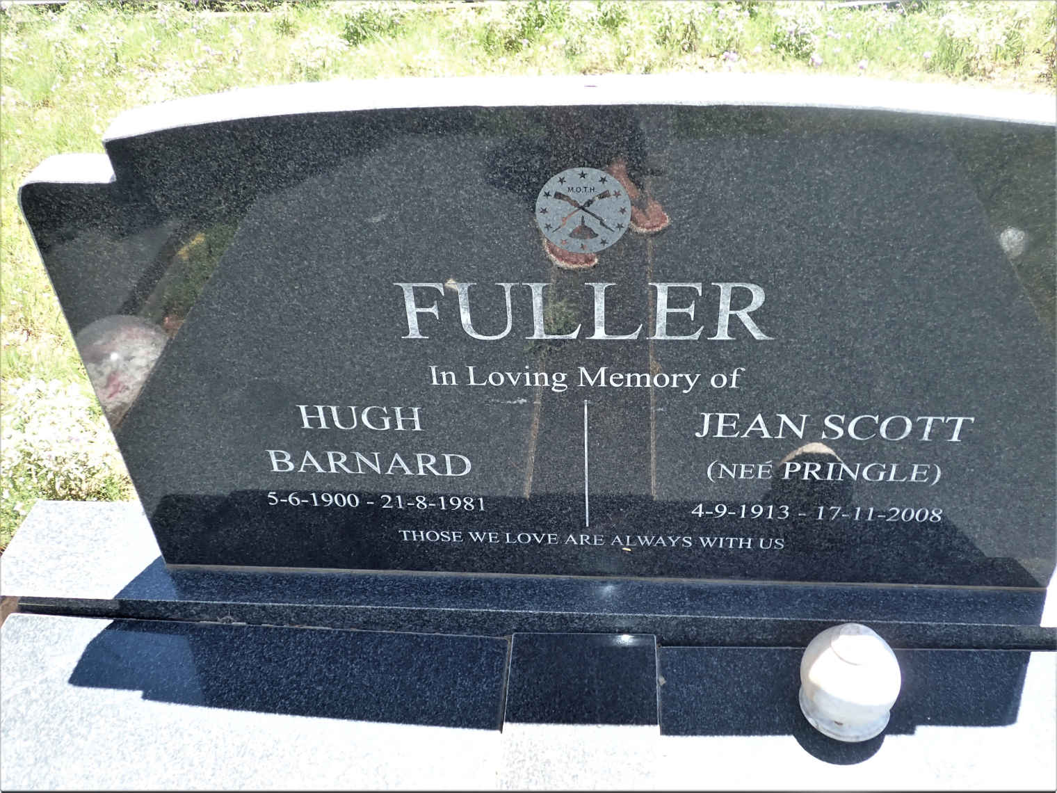 FULLER Hugh Barnard 1900-1981 & Jean Scott PRINGLE 1913-2008
