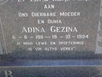 JONKER Jacobus Adriaan 1906-1969 & Adina Gezina 1911-1994