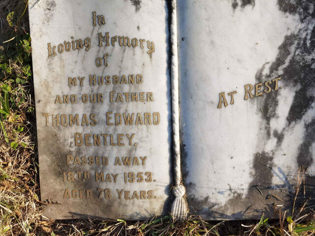 BENTLEY Thomas Edward -1953