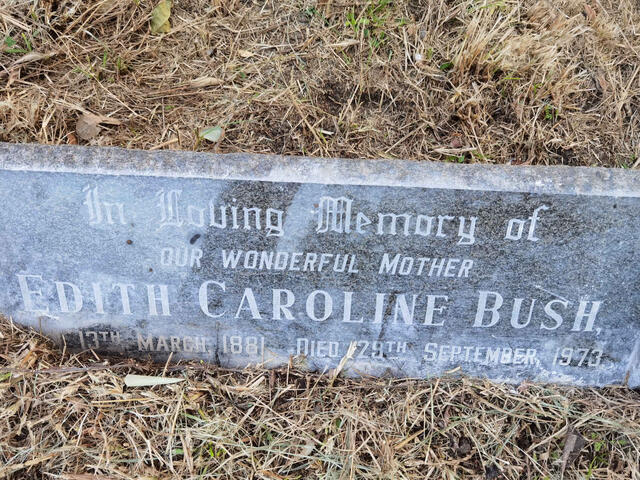 BUSH Edith Caroline 1881-1973