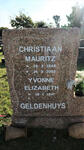 GELDENHUYS Christiaan Mauritz 1948-2003 & Yvonne Elizabeth 1947-