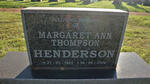 HENDERSON Margaret Ann Thompson 1922-2006