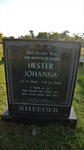 HEEDER Hester Johanna 1933-2008