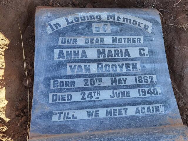 ROOYEN Anna Maria C., van 1862-1940