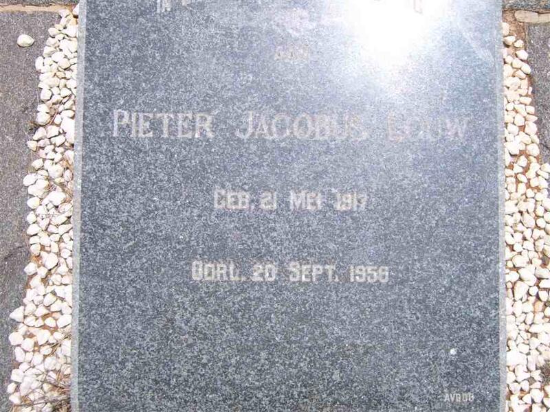 LOUW Pieter Jacobus 1917-1956