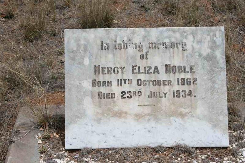 NOBLE Mercy Eliza 1862-1934