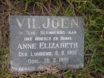 VILJOEN Anne Elizabeth nee LOURENS 1906-1998