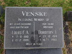 VENSKE Louis F.A. 1910-1999 & Dorothy I. 1914-2003