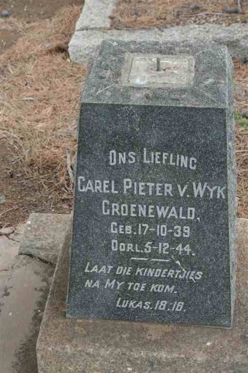 GROENEWALD Carel Pieter v. Wyk 1939-1944