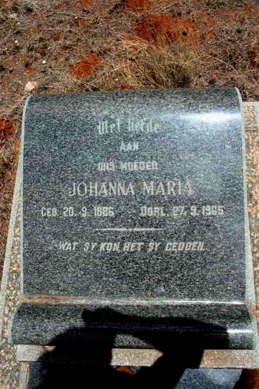 ? Johanna Maria 1886-1965