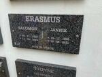 ERASMUS Salomon 1926-2000 & Jannie 1926-2021