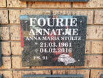 FOURIE Anna Maria STOLTZ 1961-2016