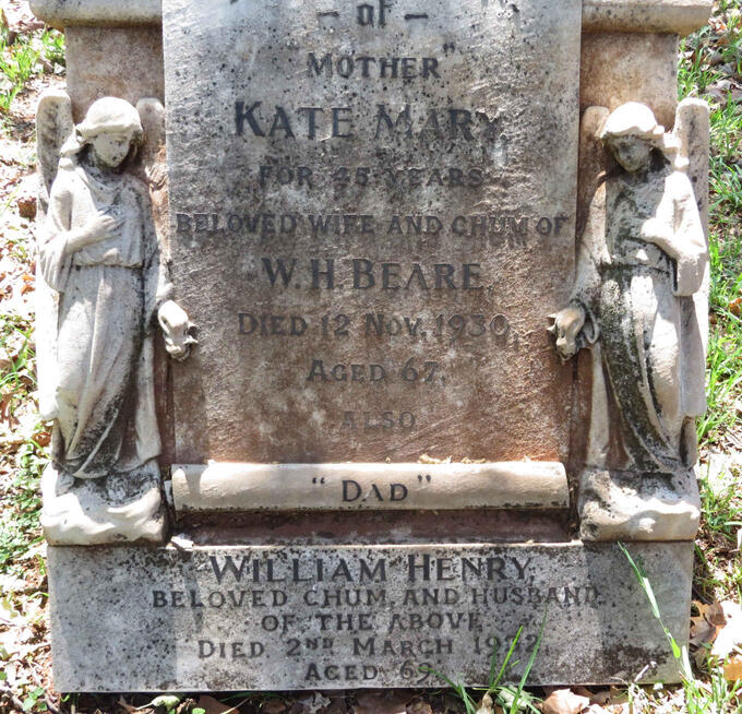 BEARE William Henry -1932 & Kate Mary -1930