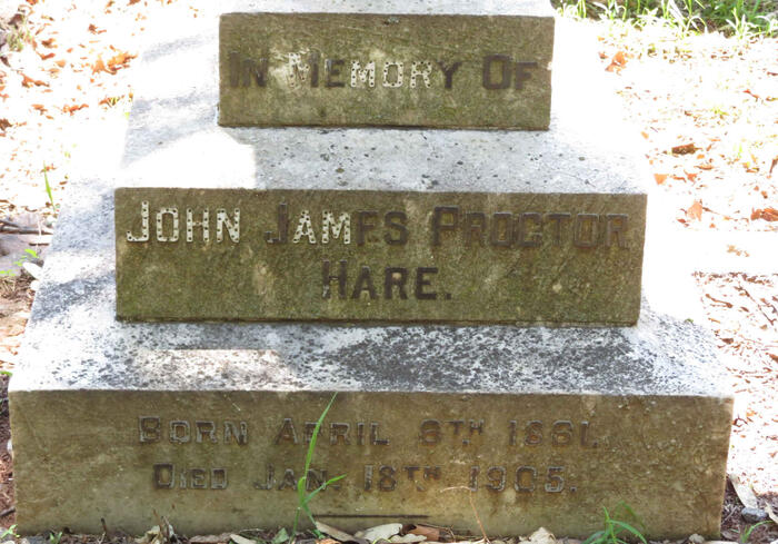 HARE John James Proctor 1861-1905
