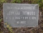 TITMUSS Leonard 1905-1976