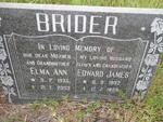 BRIDER Edward James 1932-1985 & Elma Ann 1935-2003