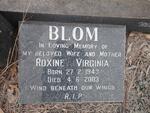 BLOM Roxine Virginia 1943-2003
