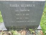 BLUMRICK Rohda nee GRAPENTIN 1901-1963