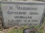 McMILLAN Catherine Anna 1891-1958