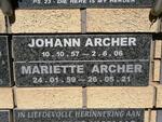 ARCHER Johann 1957-2006 & Mariette 1959-2021