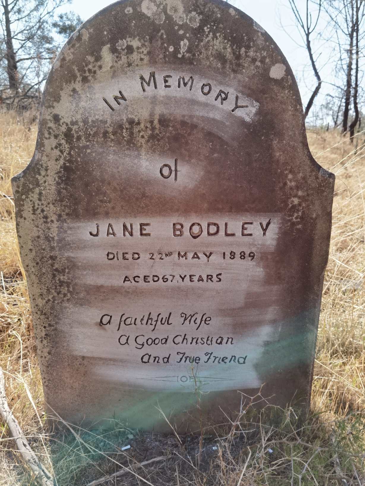 BODLEY Jane -1889