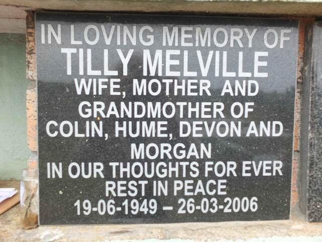 MELVILLE Tilly 1949-2006