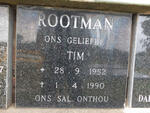 ROOTMAN Tim 1952-1990