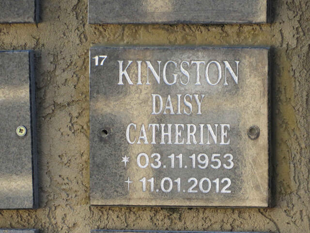 KINGSTON Daisy Catherine 1953-2012