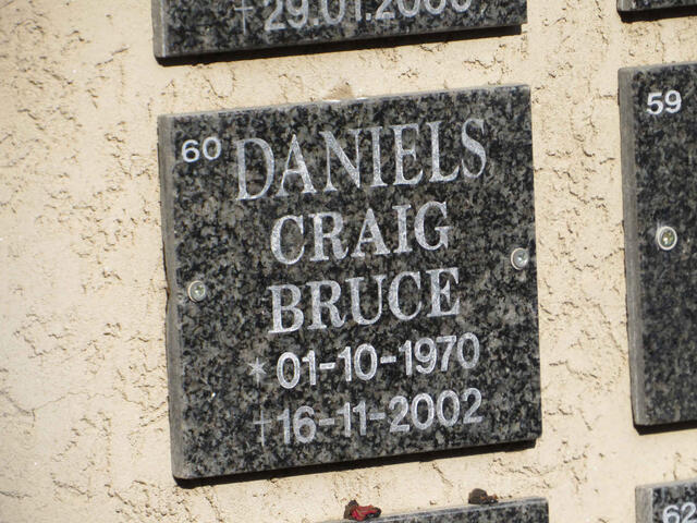 DANIELS Craig Bruce 1970-2002