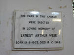 WEIR Ernest Arthur 1903-1968
