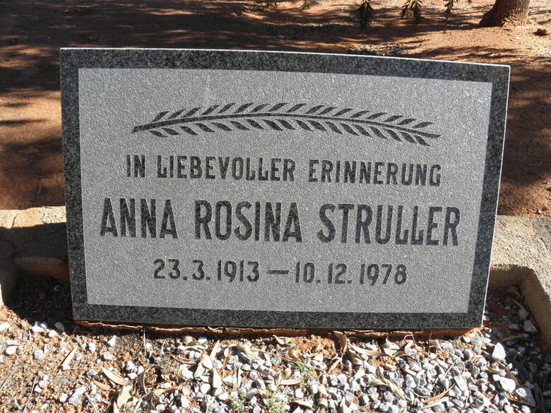 STRULLER Anna Rosina 1913-1978