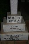 RENCKEN Karl F.W. 1865-1947 & Marie Martha 1872-1951 