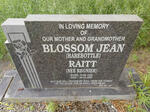 RAITT Blossom Jean formerly HAREBOTTLE nee REGNIER 1930-1995