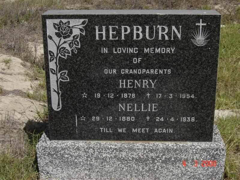 HEPBURN Henry 1878-1945 & Nellie 1880-1936