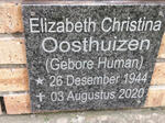 OOSTHUIZEN Elizabeth Christina nee HUMAN 1944-2020