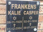 FRANKENS Casper 1930-2009 & Kalie 1929-2004