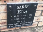 ELS Sarie 1920-2013