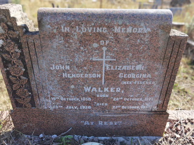 WALKER John Henderson 1858-1930 & Elizabeth Georgina FISCHER 1871-1937
