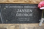 JANSEN George 1951-2021