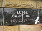 LUBBE Johan 1947-2020 & Ria 1946-