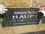 HAUPT Johanna Martina 1919-2012