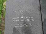 PLESSIS Louis Theodorus Hermanus Maree, du 1922-2007